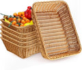Eccliy 6 Pack Wicker Bread Baskets Woven Serving Basket, 19 Inch by Eccliy