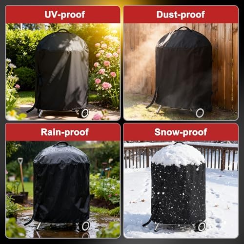 LBTING Grill Cover, 26-inch Heavy Duty Waterproof BBQ Gas Grill Cover - Image 6
