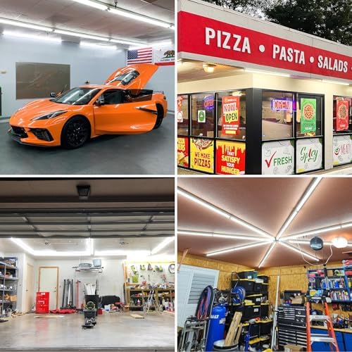 8-Pack 4FT T8 LED Shop Light, 42W 6300 Lumen 5000K Daylight, Linkable with Plug Shop Lights for Garage Ceiling Workshop Commercial Lighting, 4 Years Warranty - Image 5