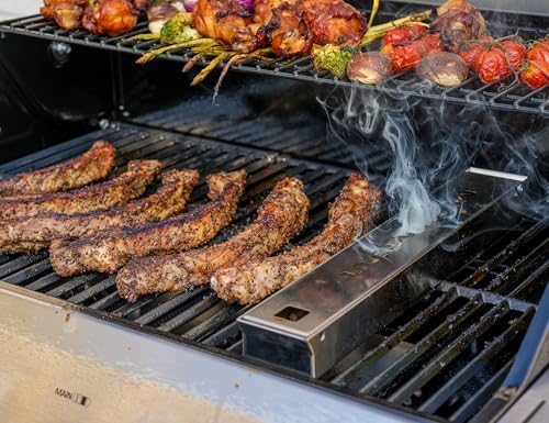 Monument Grills Denali Series, 4-Burner Liquid Propane Gas Smart bbq Grill Denali 425 with Stainless Steel Smoke Box(2 Items) - Image 2