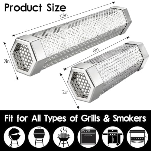 6in & 12in Pellet Smoker Tube Set, for All Grill & Smoker Hot/Cold Smoking - Image 6