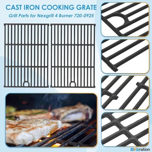 Grill Parts for Nexgrill 4 Burner 720-0925 720-0925P 720-0925PG,Grill Grate for Nexgrill 720-0925P Replacement Parts 720-0340 720-0718A Grate for Charbroil 463352521 463351021 - Image 3