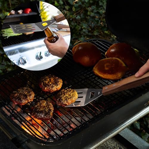 5pcs BBQ Grill Accessories Set - Stainless Steel Grilling Tools - Image 5