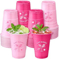 LemonRoad 50 Pcs Pink Bachelorette Party Plastic Cups 16oz by Unknown