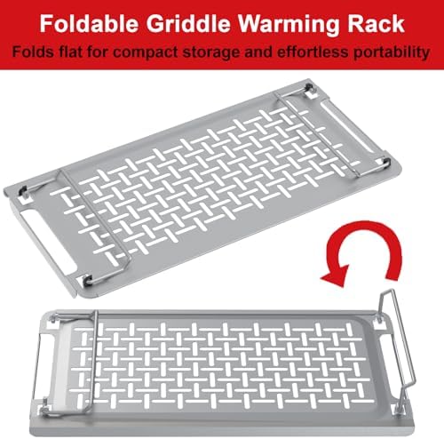 DELSbbq Universal Griddle Warming Rack for Weber Grills Replacement #6784 - Image 2