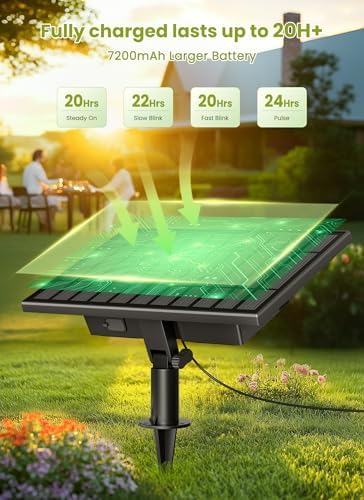 Brightown 208FT Solar String Lights Outdoor, IP65 Waterproof, Remote, Timer - Image 4
