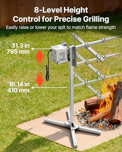 VEVOR Rotisserie Grill, N56" Electric Rotisserie Grill Kit - Image 6