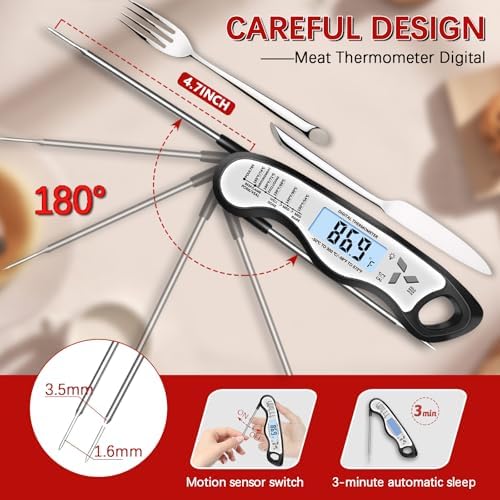 Cooking Thermometer，IP67 Waterproof Meat Thermometer Digital - Image 5