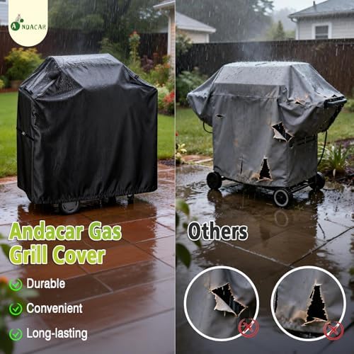 Outdoor Grill Cover for Char Broil Bistro Pro Electric Grill Grill & Griddle-25302146 25302145 25302161, Waterproof Gas Grill Cover Patio BBQ Griddle Covers - 33" L×24" W×37" H, Black - Image 6