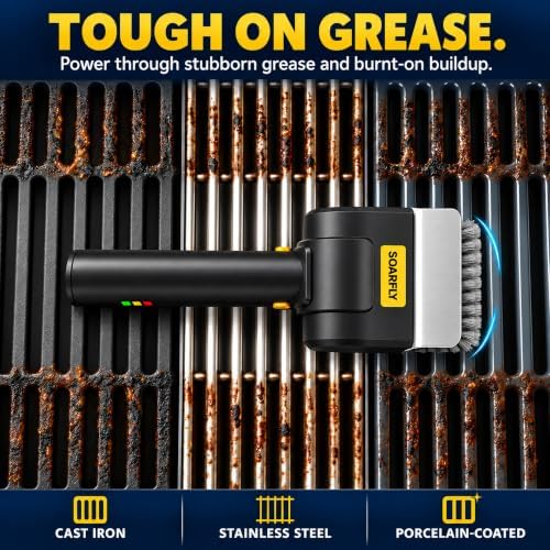 Electric Grill Brush for Outdoor, 40W Upgraded Motor Cordless BBQ Cleaner - Image 4