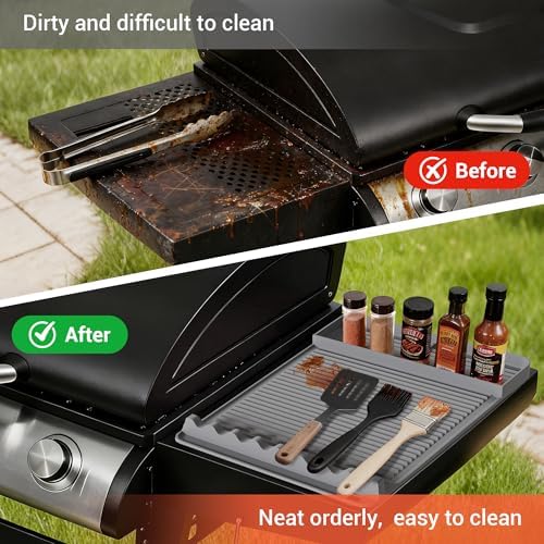 Silicone Grill Mat for Blackstone Griddles 2 Pack, Grey - Image 3