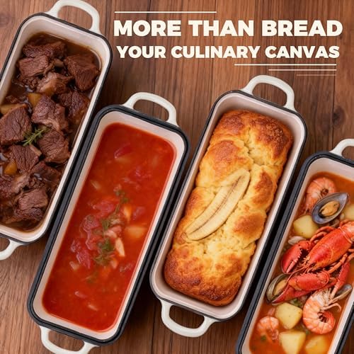 Cast Iron Loaf Pan with Lid, 11x5 Inch 5.8 Qt Sourdough Pan - Image 3