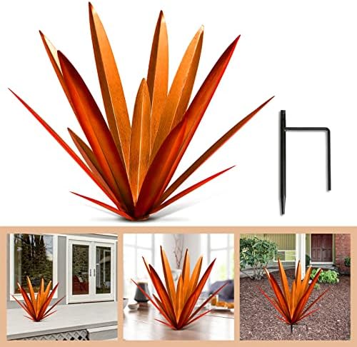Homight Metal Country Tequila Sculpture DIY Plant Home Decor Garden Ornament Indooutdoor Statuette Patio Lawn Stake Decoration Gift - Image 2