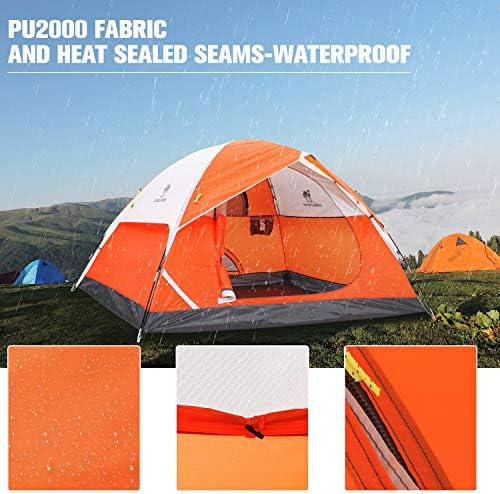 CAMEL CROWN Tents for Camping 2/3/4/5 Person Camping Dome Tent, Waterproof,Spacious, Lightweight Portable Backpacking Tent for Outdoor Camping/Hiking - Image 5