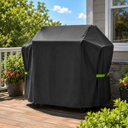 Grill Cover - 55 Inch Heavy Duty BBQ Grill Cover for Outdoor Grill, Waterproof, UV, Fade & Tear Resistant, Gas Grill Cover for Weber Charbroil Genesis Nexgrill and More - Image 7