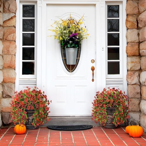 ZFProcess Artificial Hanging Flowers for Outdoors Fall Decoration - Image 4