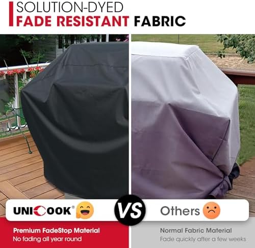 Unicook 60 Inch Heavy Duty Waterproof Grill Cover for Outdoor Grill - Image 4