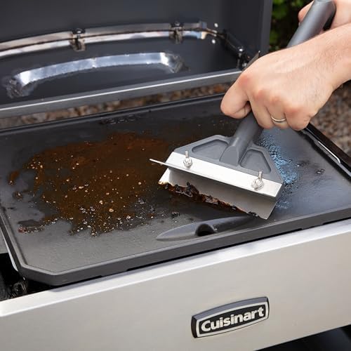 Cuisinart Griddle Scraper, 6" Stainless Steel Blade, Splash Guard - Image 6