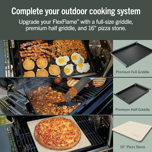 Ninja FlexFlame Grill & Smoker, Electric & Propane, 5-in-1, Green, PG301GN - Image 3