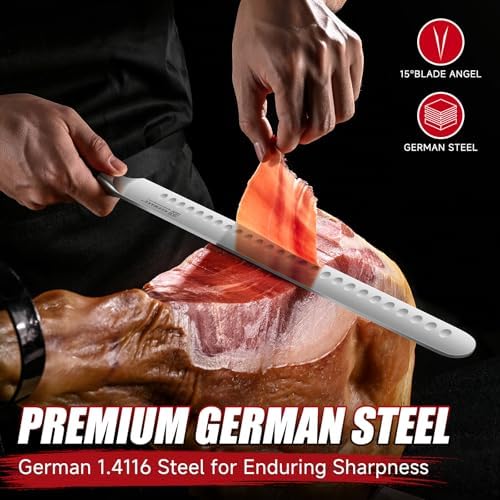 KEEMAKE Brisket Carving Knife Set, 3-Piece Slicing Knife for BBQ & Meat - Image 2