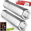 LIZZQ Premium Pellet Smoker Tube 12" (Set of 2) 5 Hours of Billowing Smoke by LizzQ