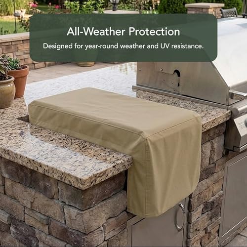 Covermates Classic Side Burner Cover - 13.5" Wx23 Dx12 H - Water Resistant - Image 4