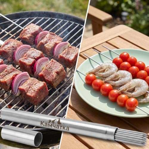 50 Pack 13.5 Inch Stainless Steel BBQ Skewers - Image 5