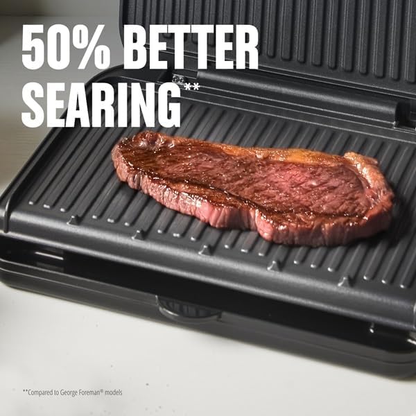 George Foreman Family Grill & Panini Press, Ceramic Nonstick - Image 5