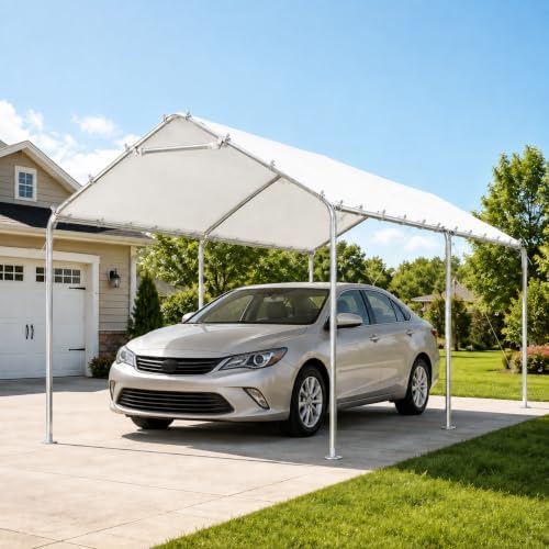 Aoxun 10x20 FT Outdoor Carport Canopy, All-Weather Metal Garage Tent by Aoxun