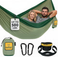 Wise Owl Outfitters Camping Hammock – up to 500lbs Portable Hammock with Tree Straps - Travel, Backpacking, Hiking, Outdoors Camping Gear - Single or Double by WiseOwlOutfitters