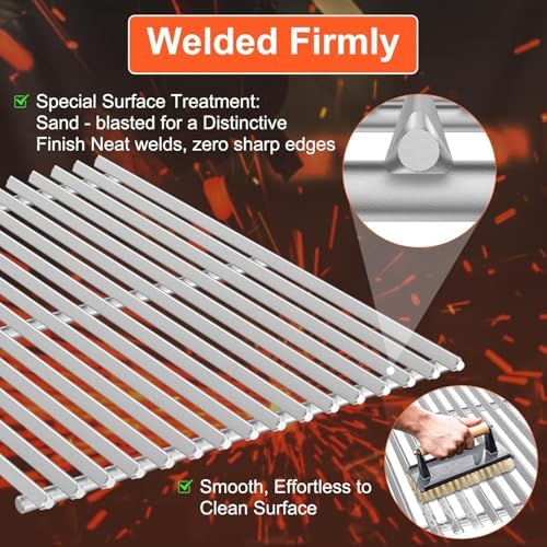 QuliMetal 9.5MM Grill Grates for Weber Genesis II E-410/E-415/E-435 - Image 4