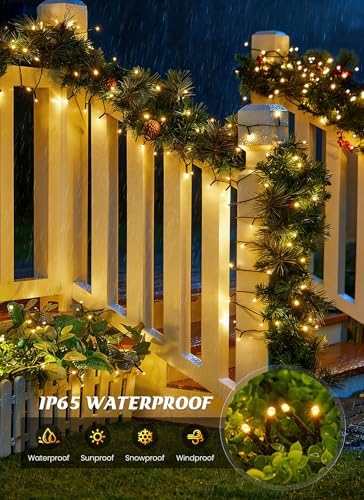 Brightown 2 Pack Solar String Lights Outdoor Waterproof, 80 FT 200 LED - Image 2