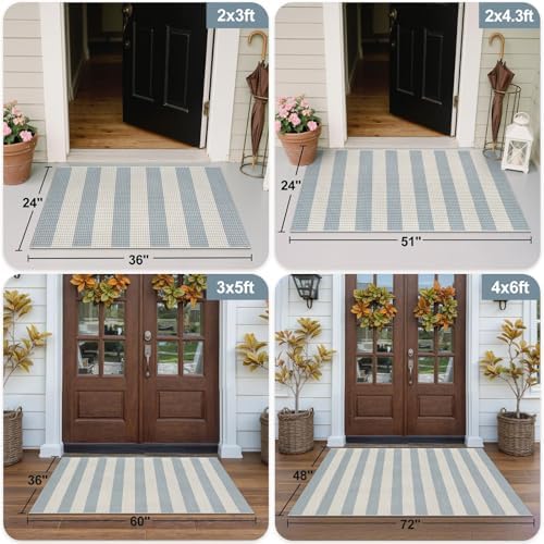 OJIA Outdoor Porch Rug Front Door Mat 24'x51, Fall Welcome Mat Patio Decor - Image 3