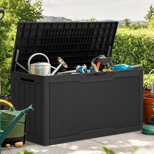 YITAHOME 80 Gallon Resin Deck Box by YITAHOME