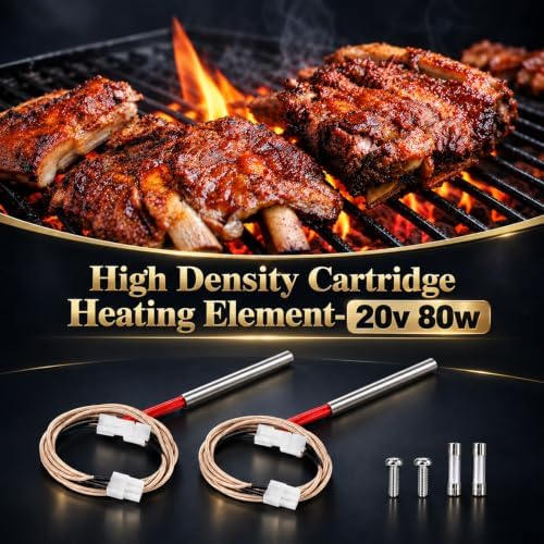 QuliMetal 2PCS D2 Hot Rod Igniter Replacement for Traeger, 80W 20V - Image 6