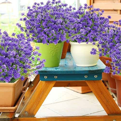 AGIRL Artificial Flowers Outdoor UV Resistant Fake Plant Garden Patio Decor - Image 6
