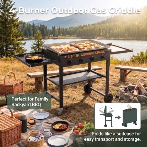 Commercial Griddle on Cart - Image 4