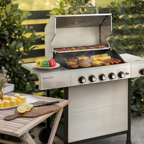 Royal Gourmet GA5401T 5-Burner BBQ Propane Gas Grill with Side Burner - Image 2
