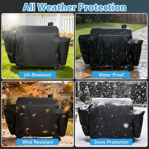 Utheer Grill Cover for Pit Boss PB1230 Combo Grill, 600D Waterproof - Image 4