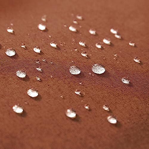 MIULEE Decorative Outdoor Pillow Covers Fall Euro 22x22 Rust - Image 3