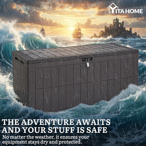 YITAHOME 134 Gallon Large Deck Box - Image 5