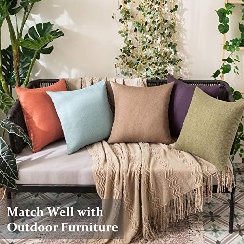 MIULEE Decorative Outdoor Pillow Covers Christmas 16x16 Dark Green - Image 3