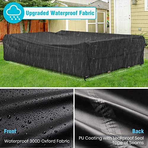 Patio Furniture Covers Waterproof Outdoor Table Cover 111"L x 74"W x 28"H - Image 4