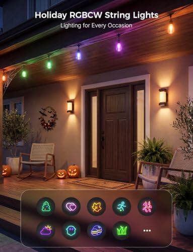 XMCOSY+ Smart Outdoor String Lights 72.5FT, LED Patio Lights App Control - Image 4