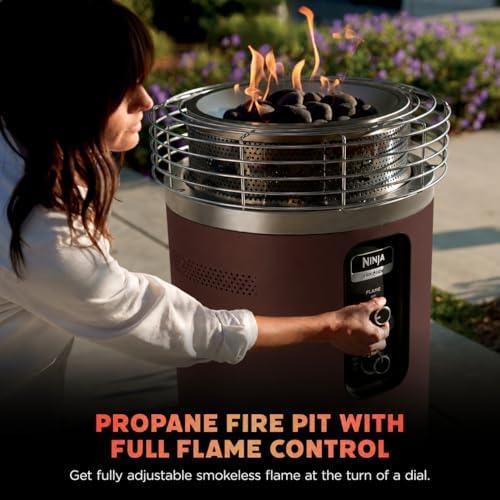 Ninja Fireside360 Fire Pit/Heater, 80,000 BTU, 3 Modes, Rust - Image 7