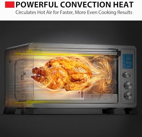 TOSHIBA 10-in-1 Convection Toaster Oven, 6-Slice Countertop Oven, 1500W - Image 6