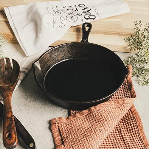 8 Inch Round Medium Pre-Seasoned Cast Iron Skillet - Image 5