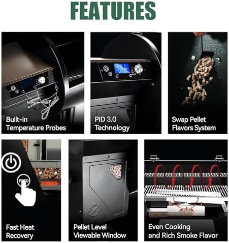 Z GRILLS 8-in-1 Electric Wood Pellet Grill & Smoker, PID V3.0,7002C - Image 2