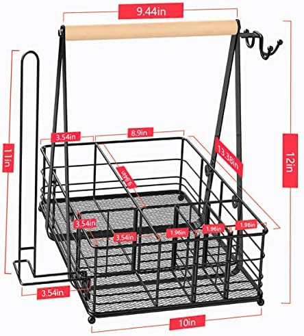 Grill Caddy BBQ for outdoor grill Utensil Picnic Caddy for Grill Camping - Image 3