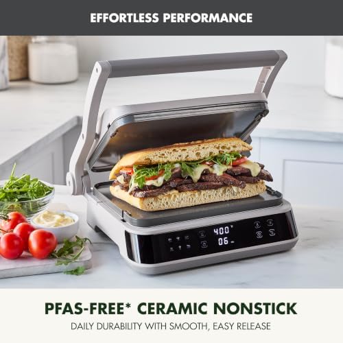 GreenPan Advanced Grill & Griddle, PFAS-Free Ceramic Nonstick, Graphite - Image 2